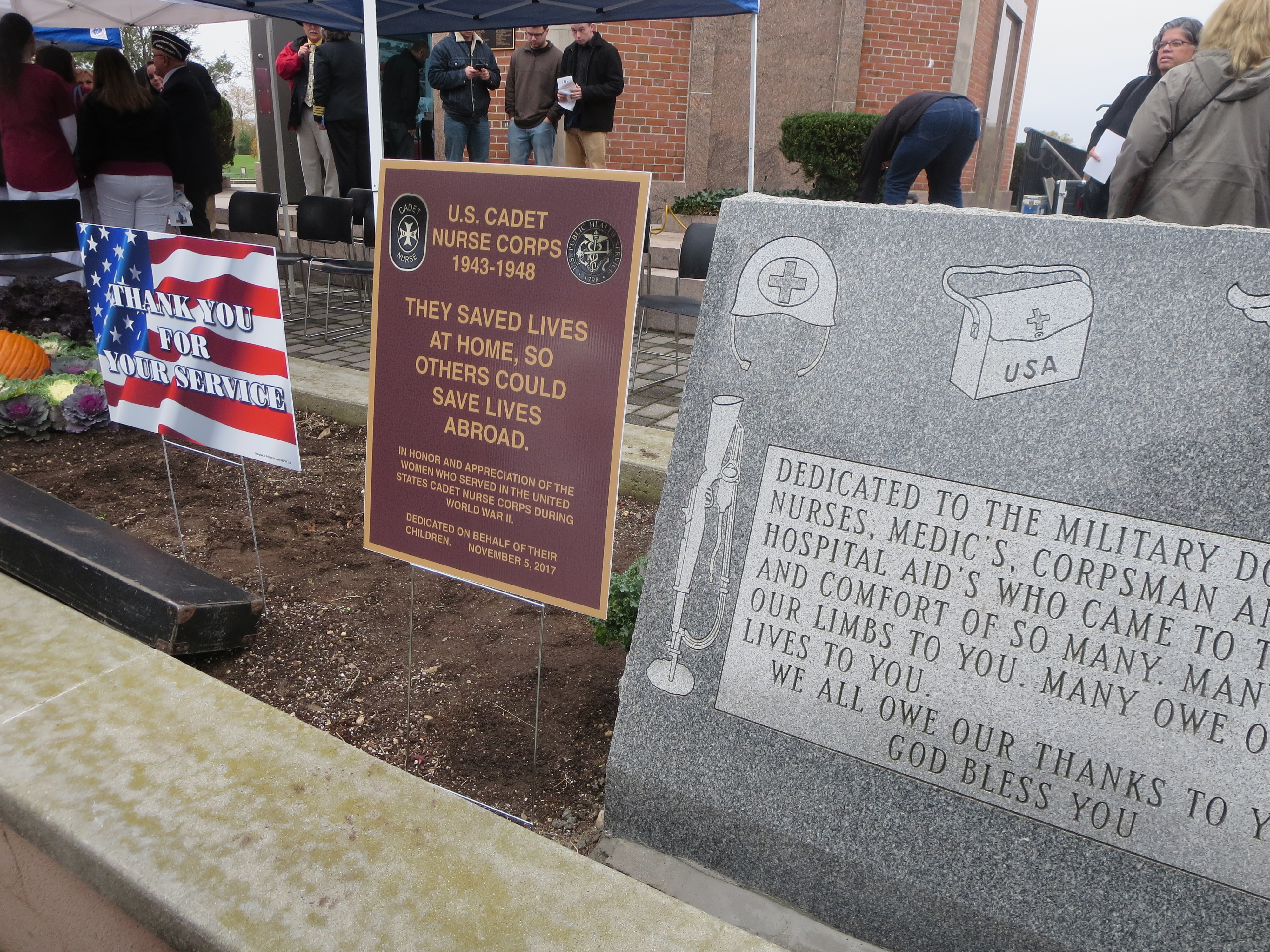 Thank you for your service | Lawn sign | Memorial stone