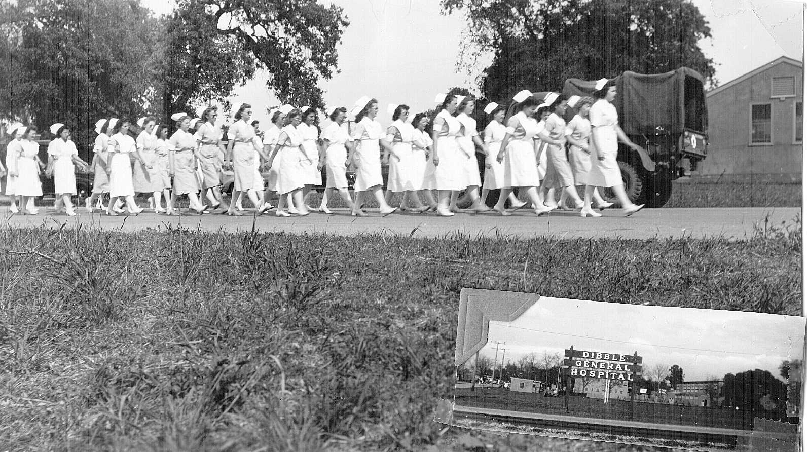 Merilyn marching at Dibble Hospital in San Francisco, CA